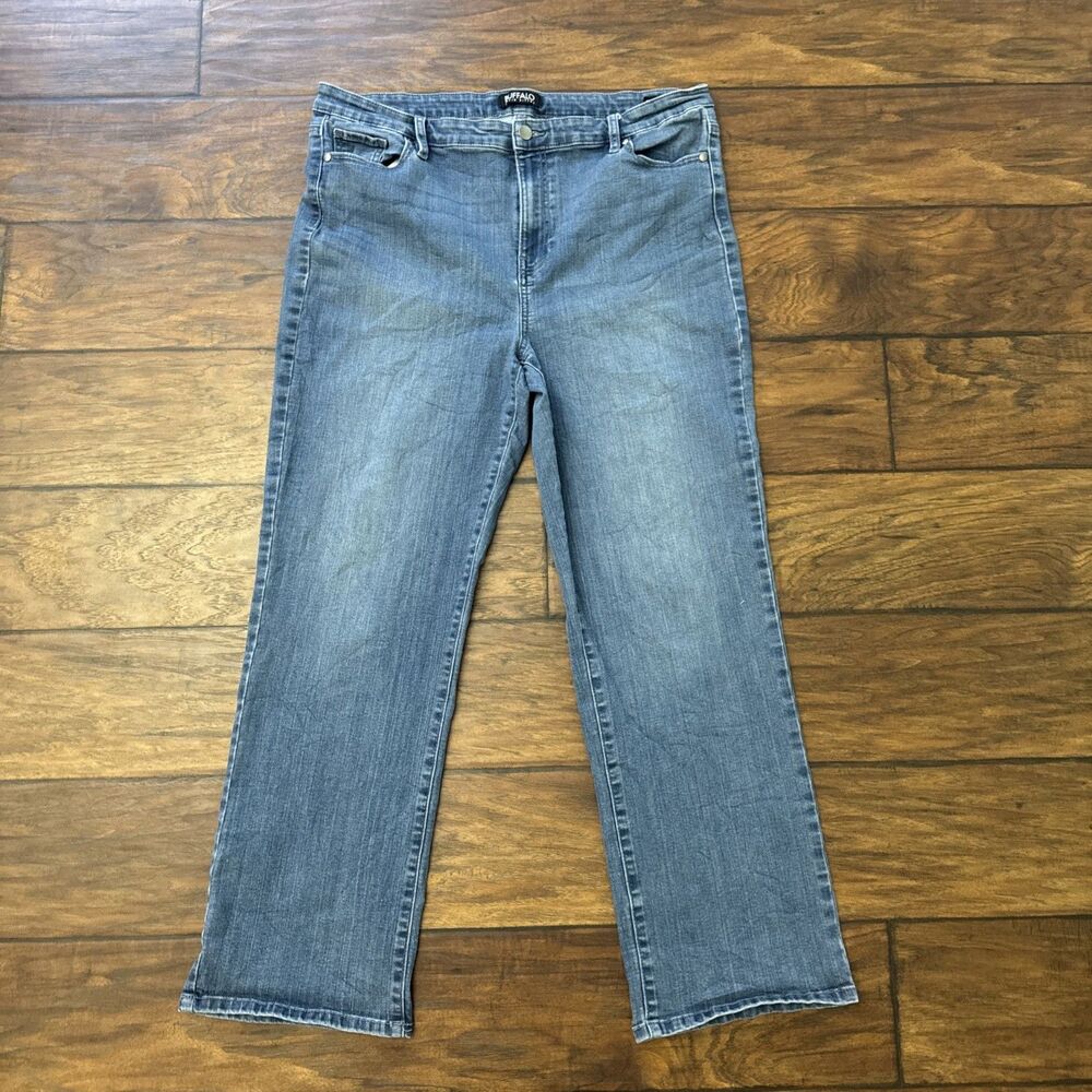 Buffalo David Bitton Alyssa High Rise Straight Stretch Jeans Women's 14/34